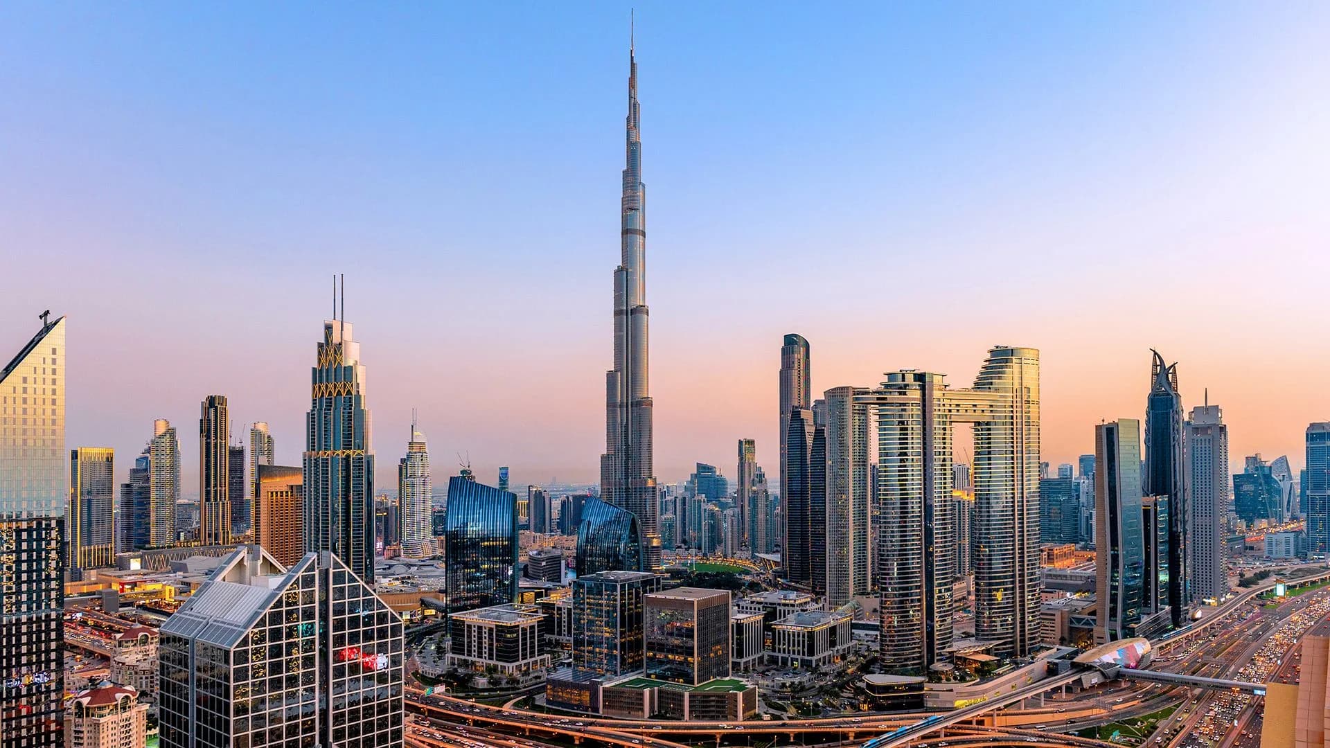 Dubai Skyline Night