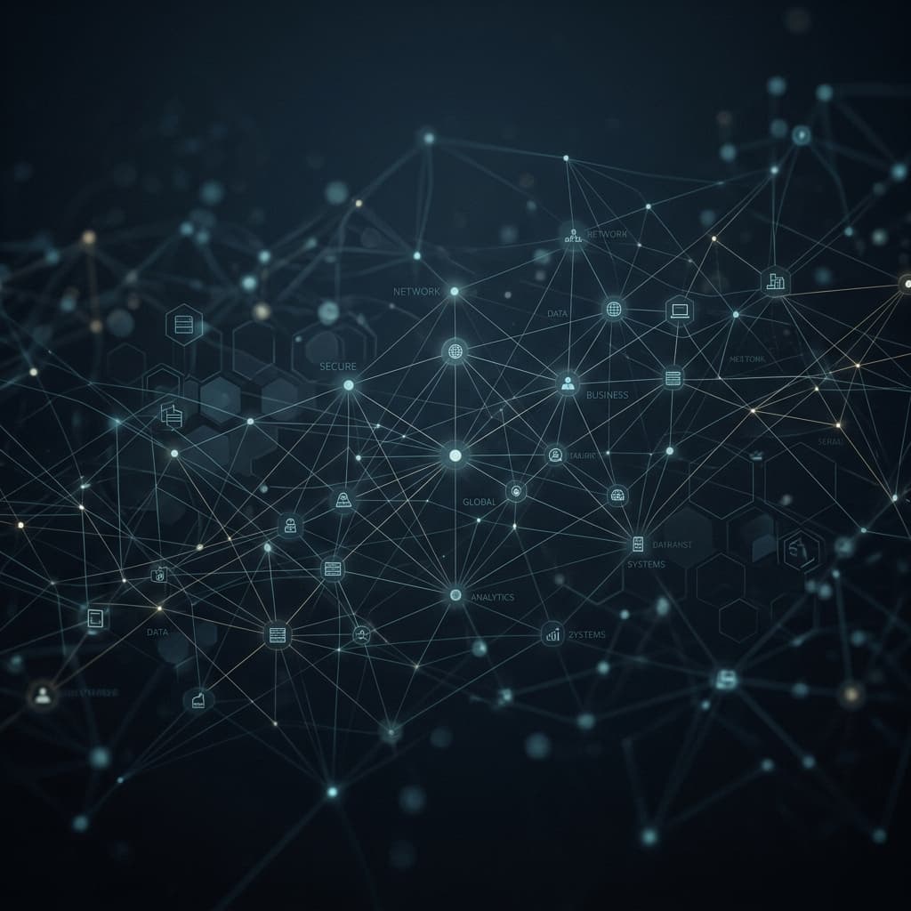 Business network background